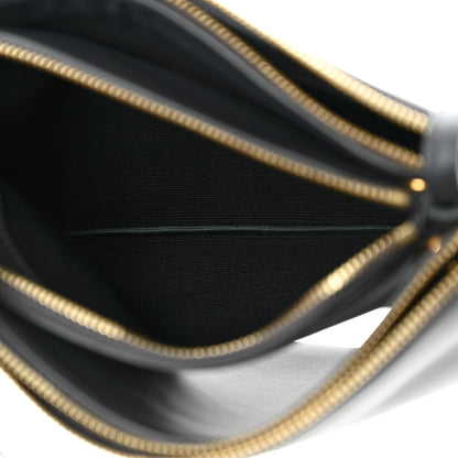 Celine Lambskin Large Trio Crossbody Bag Kohl 8 of 12