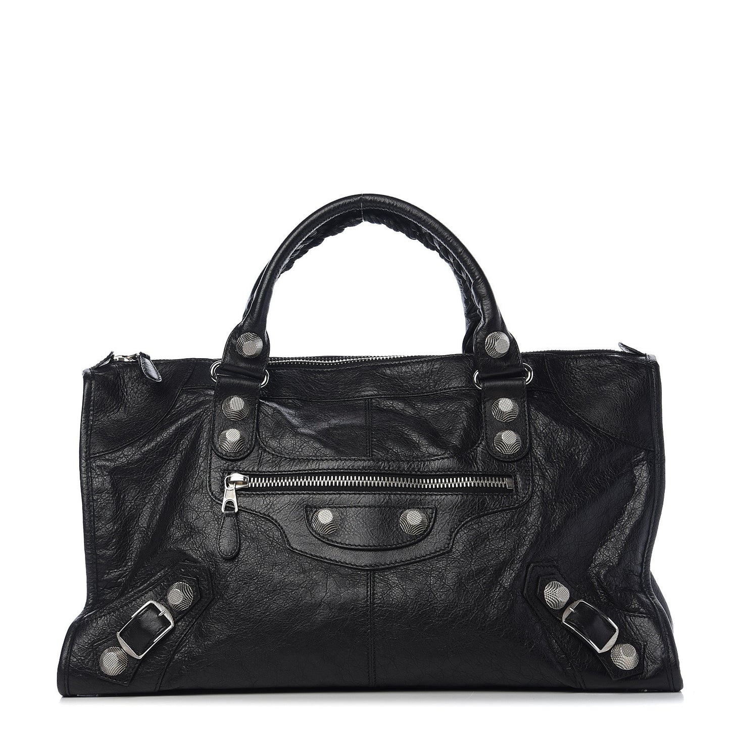 Agneau Giant 21 Silver Hardware Work Black