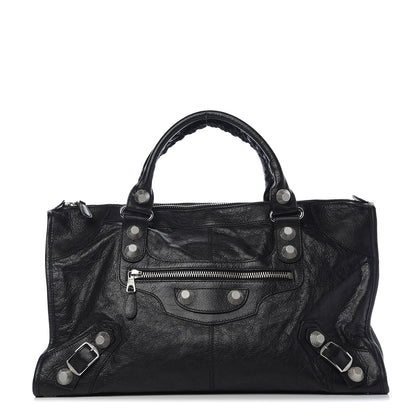 Balenciaga Agneau Giant 21 Silver Hardware Work Black 1 of 9