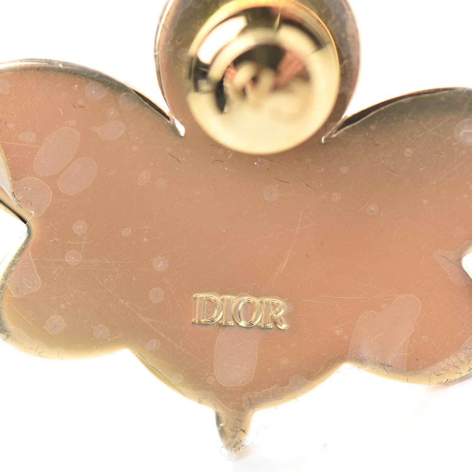 Christian Dior Crystal Bee Kaws Brooch Pink Black White Gold 4 of 5