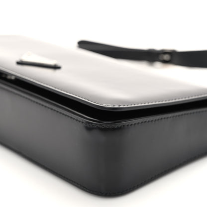Prada Spazzolato Femme Flap Shoulder Bag Black 9 of 9