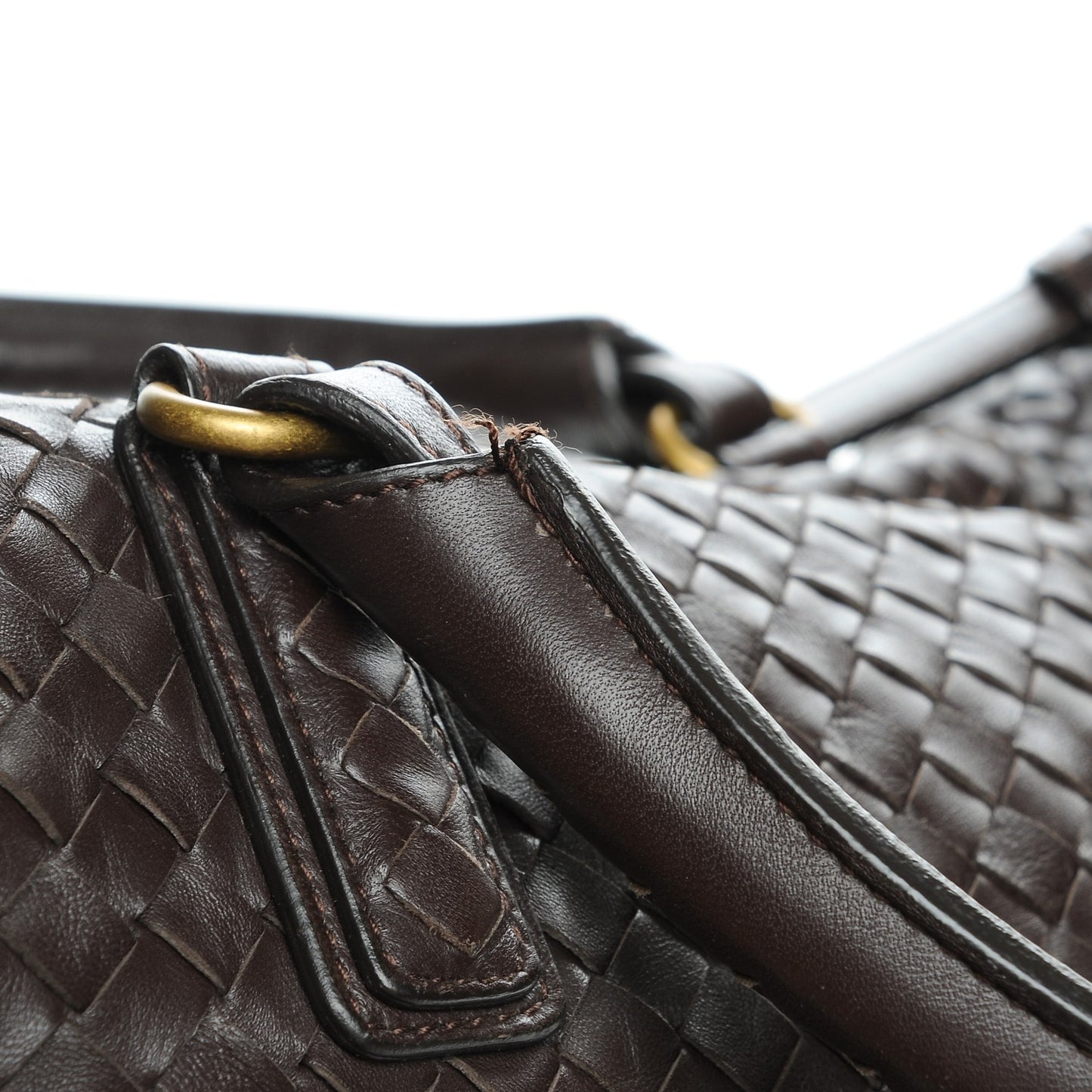 Nappa Intrecciato Maxi Convertible Tote Ebano