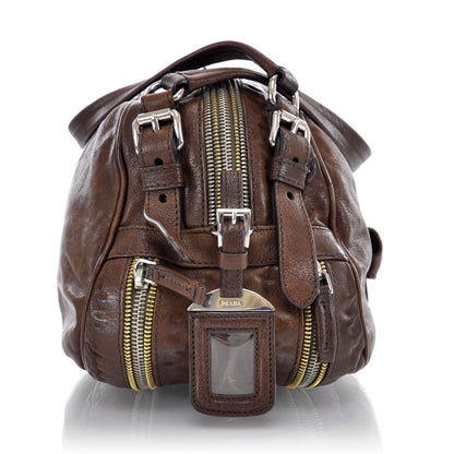 Prada Washed Bauletto Bag Cocco 7 of 11