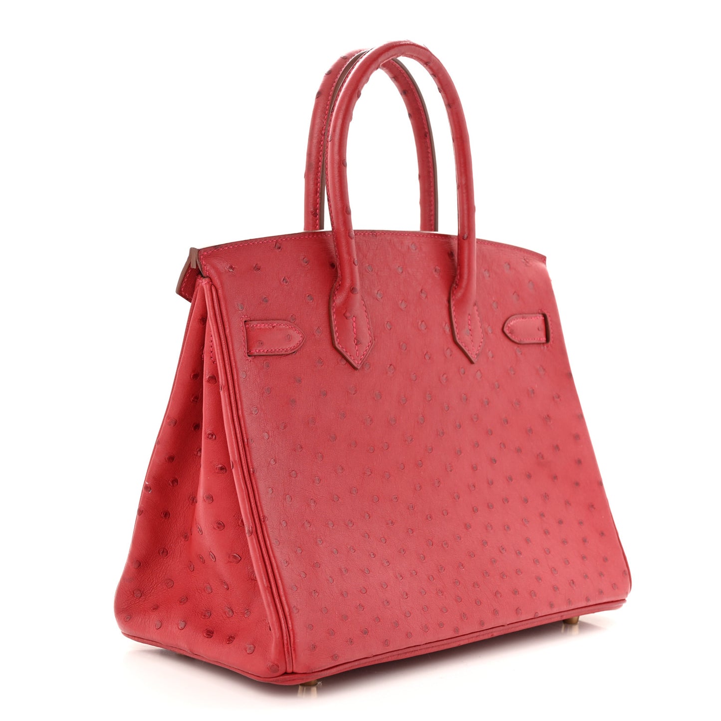 Ostrich Birkin 30 Rouge Vif
