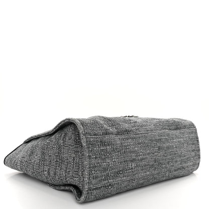 Chanel Mixed Fibers Extra Large Deauville Tote Charcoal 4 of 11