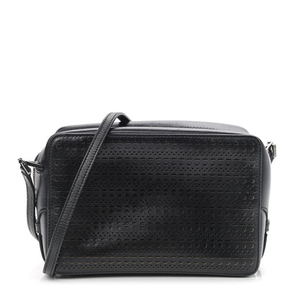 Alaia Calfskin Laser Cut Camera Bag Black 1 of 8