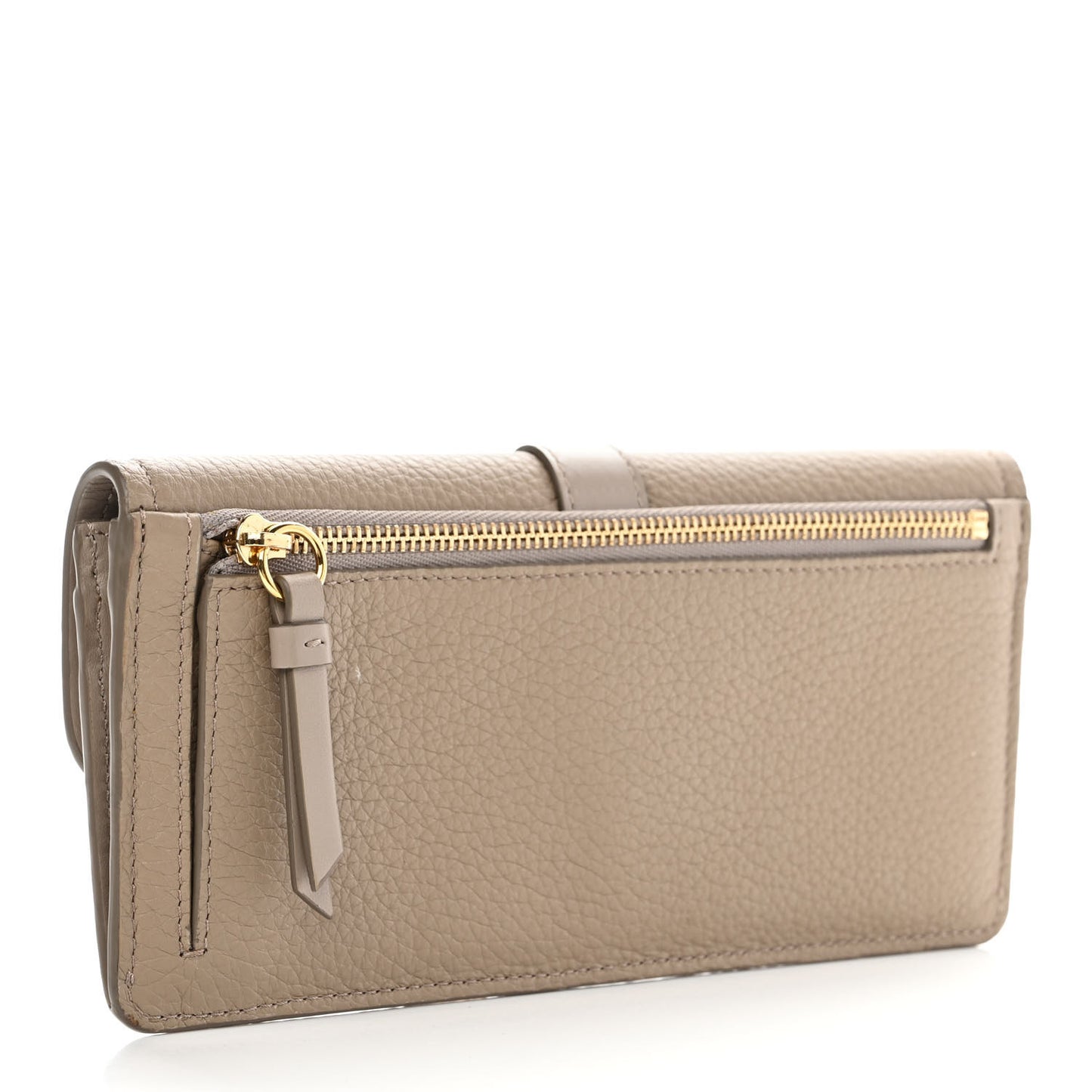 Calfskin Aby Flap Wallet Motty Grey