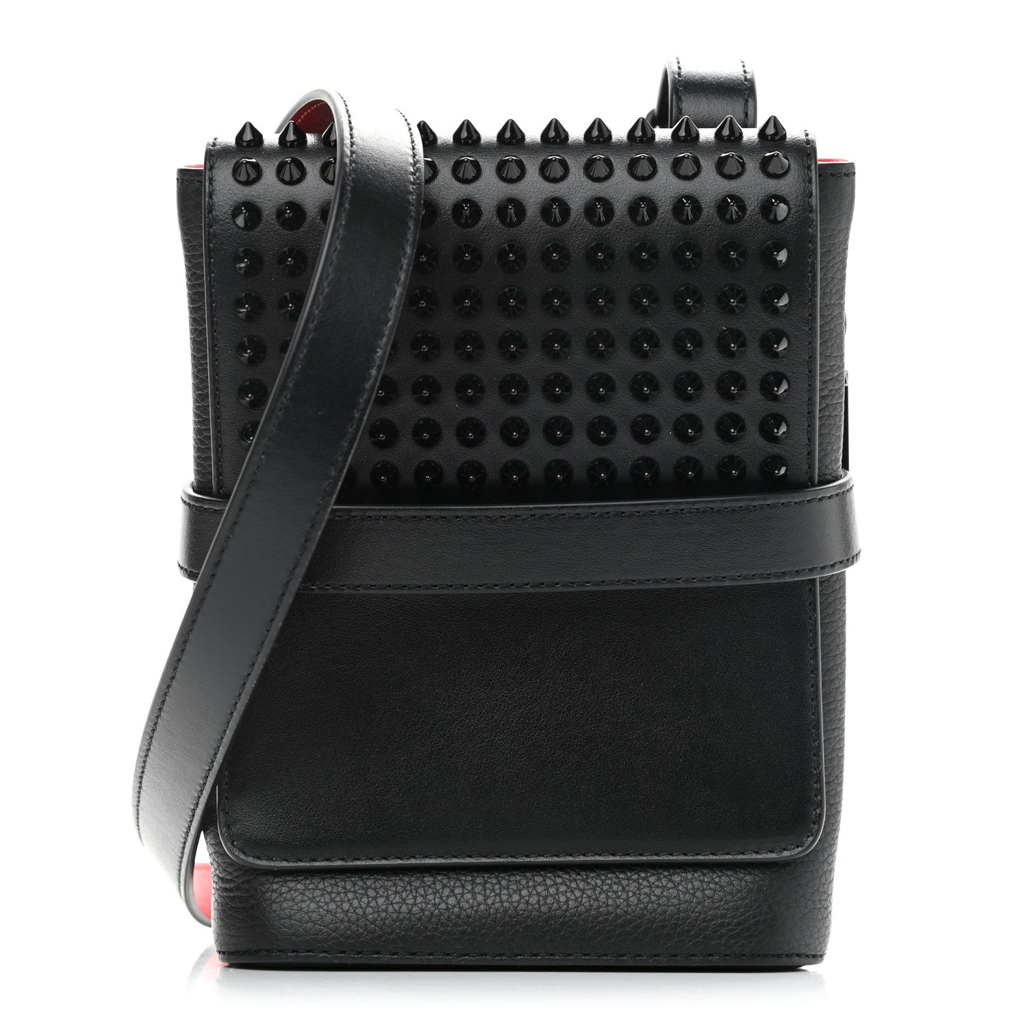 Christian Louboutin Calfskin Spikes Benech Reporter Black 1 of 10