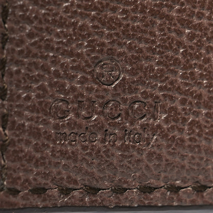 Gucci GG Supreme Monogram Web Ophidia French Flap Wallet Beige New Acero 7 of 10