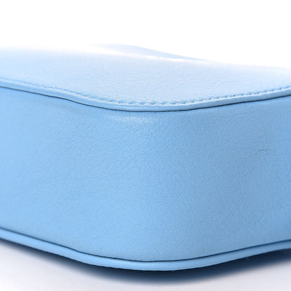 Balenciaga Calfskin XS Everyday Camera Bag Baby Blue Black 9 of 10