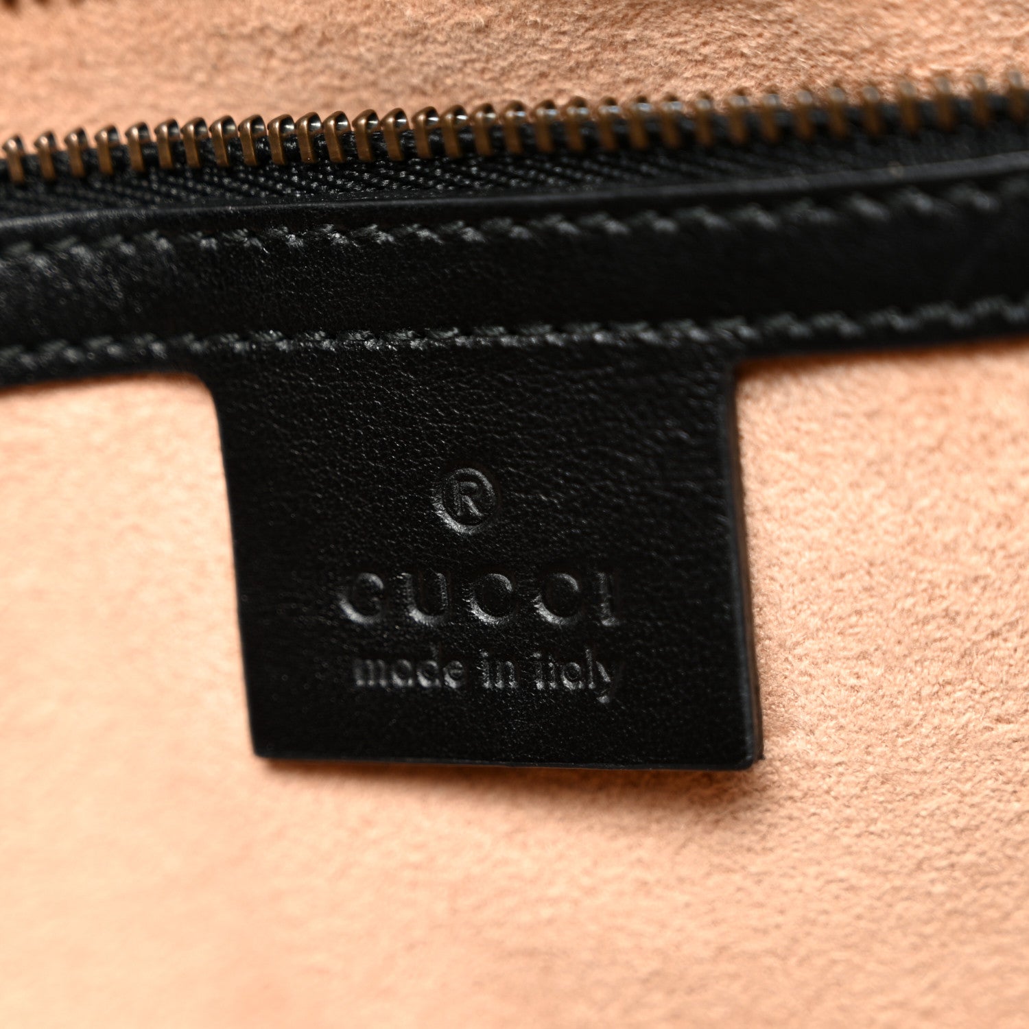 Gucci Calfskin Matelasse Small GG Marmont Shoulder Bag Black 10 of 18