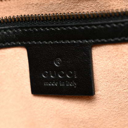 Gucci Calfskin Matelasse Small GG Marmont Shoulder Bag Black 10 of 18
