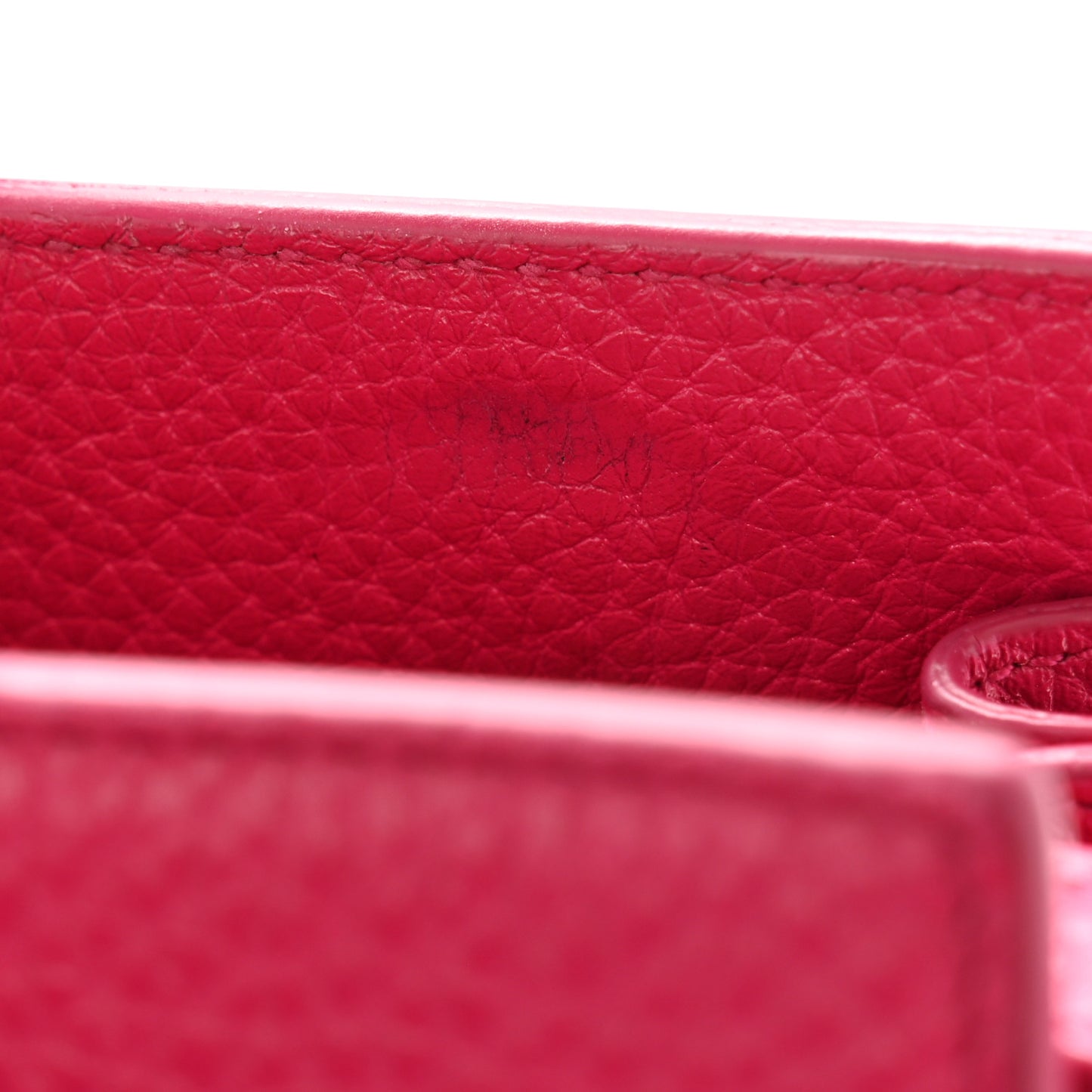 Grained Calfskin Baby Sac De Jour Lipstick Fuchsia
