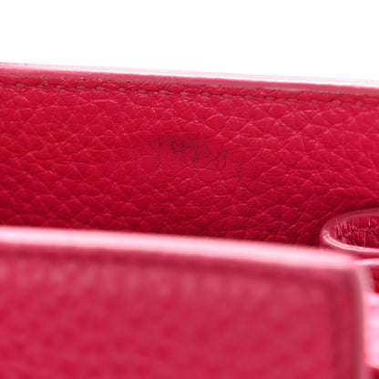 Saint Laurent Grained Calfskin Baby Sac De Jour Lipstick Fuchsia 11 of 14