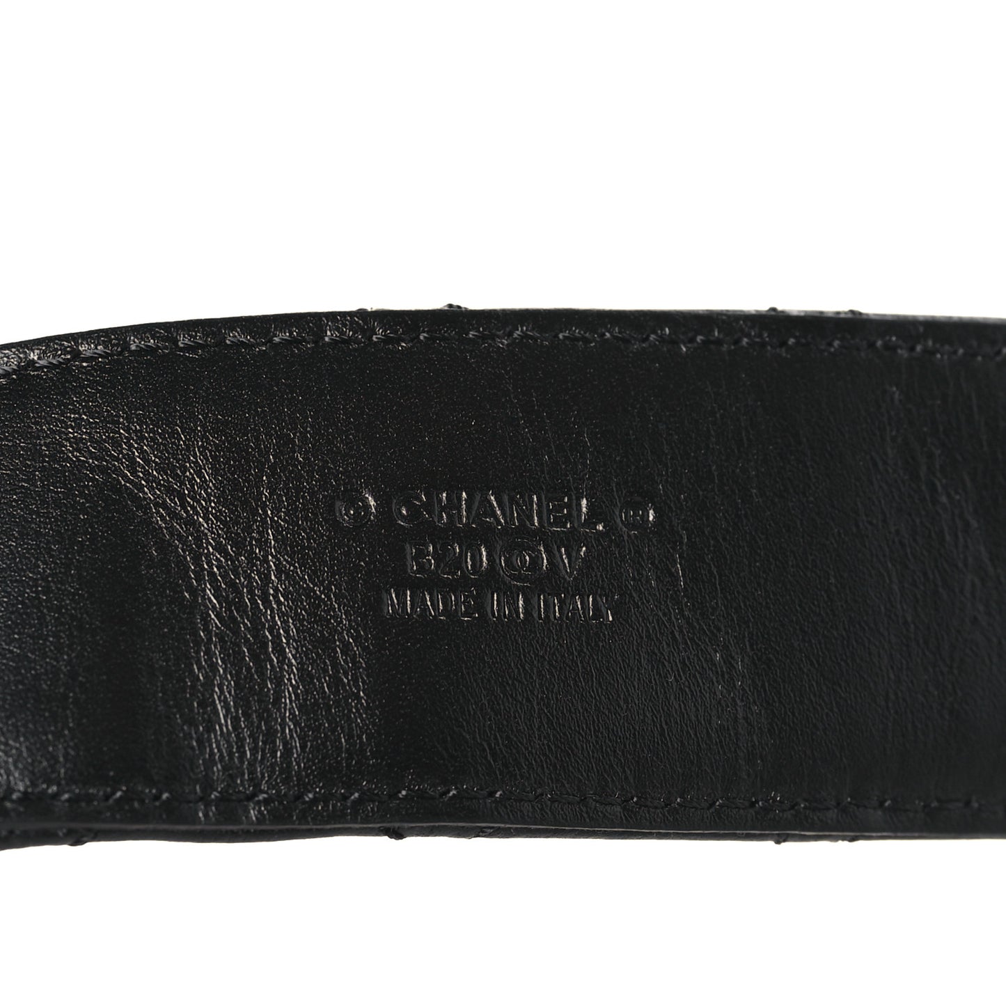 Calfskin Quilted CC Chain Belt 90 36 Black