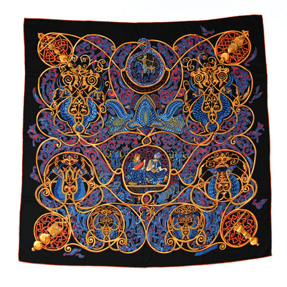 Hermes Cashmere Silk La Charmante Aux Animaux Scarf Shawl 140 1 of 4
