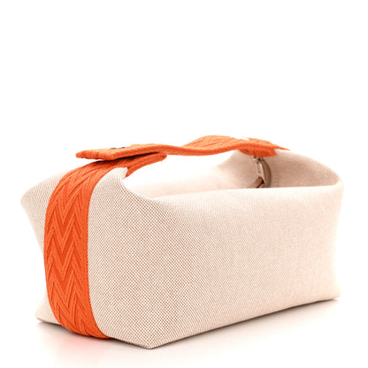 Hermes Canvas Small Bride-A-Brac Pouch Natural Orange 3 of 10