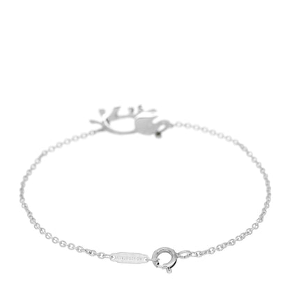 Tiffany Sterling Silver Tsavorite Save the Wild Elephant Bracelet 2 of 4