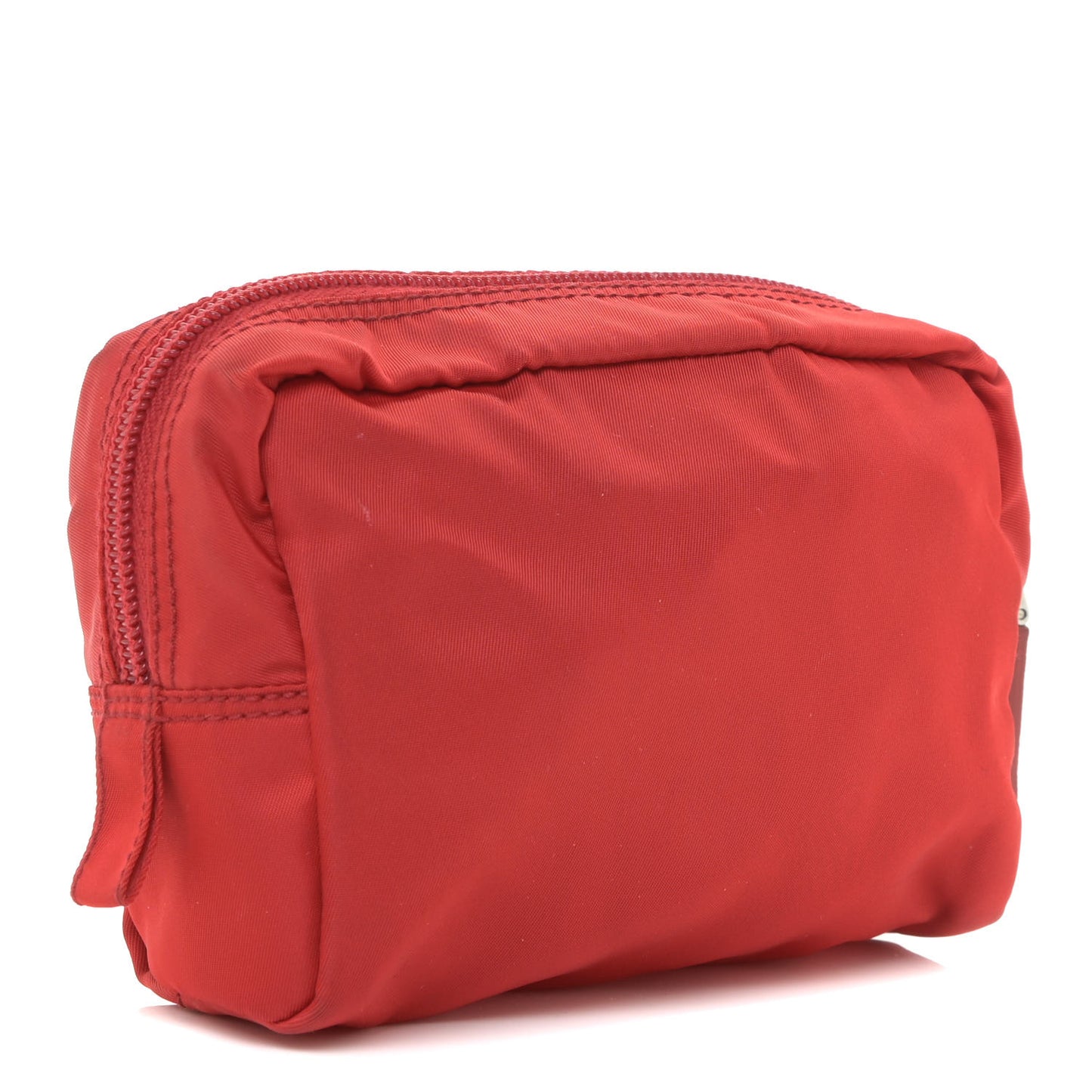 Tessuto Nylon Vela Cosmetic Pouch Rosso