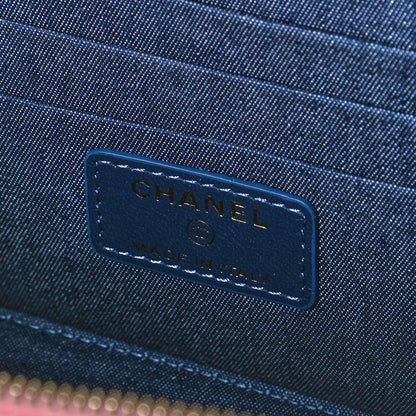 Chanel Lambskin Resin Elegant Chain Vanity Case Pink 8 of 9