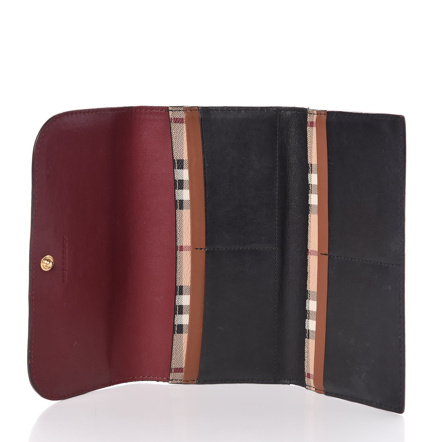 Burberry Grainy Calfskin Tri-Fold Wallet Tan 5 of 11