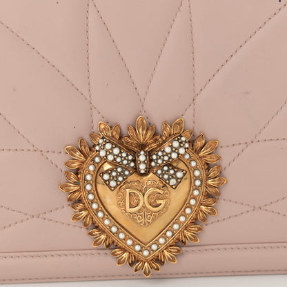 Dolce & Gabbana Calfskin Large Devotion Crossbody Bag Cipria 8 of 14