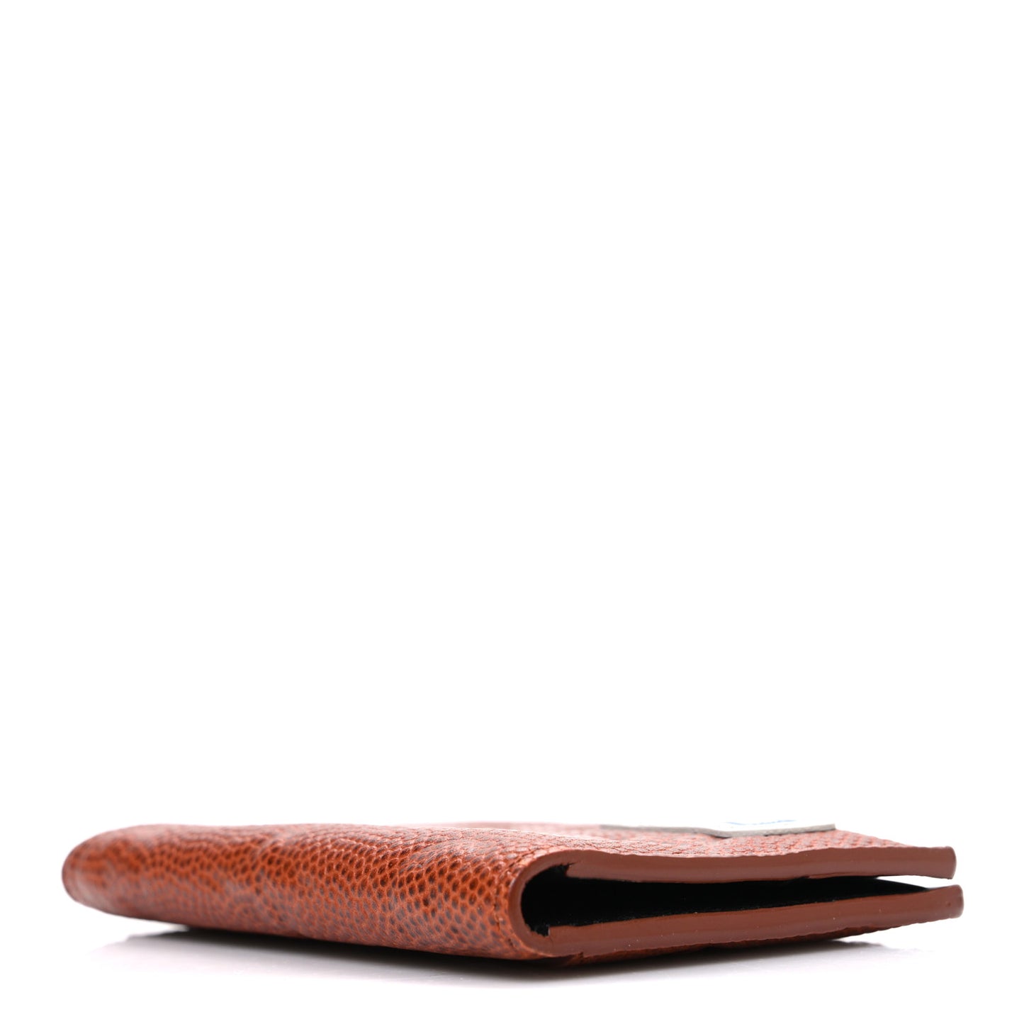 X NBA Grained Calfskin Monogram Pocket Organizer Brick Orange