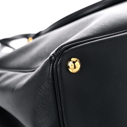 Prada Saffiano Large Galleria Double Zip Tote Black 8 of 11