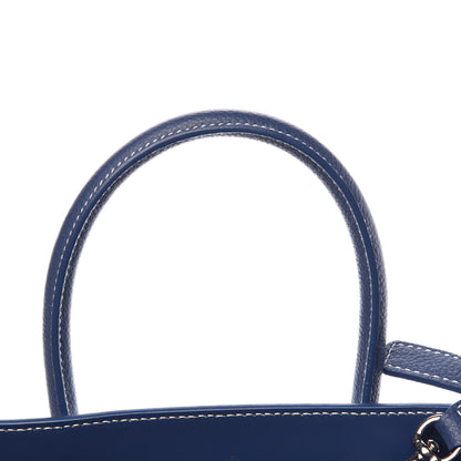 Saint Laurent Grained Calfskin Topstitch Baby Sac De Jour Denim 14 of 15