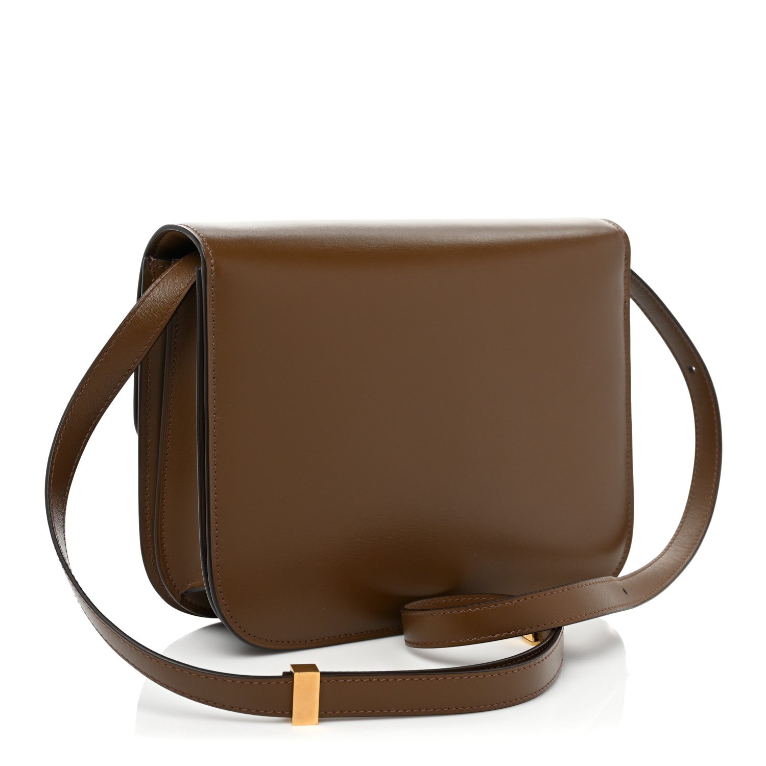 Celine Smooth Calfskin Medium Classic Box Flap Bag Camel 3 of 14
