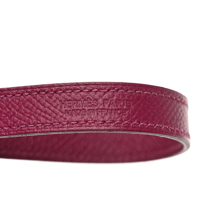 Hermes Epsom Baby Pavane Double Tour Bracelet Magenta 4 of 6