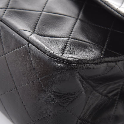 Chanel Lambskin Quilted Medium Double Flap Black 11 of 15