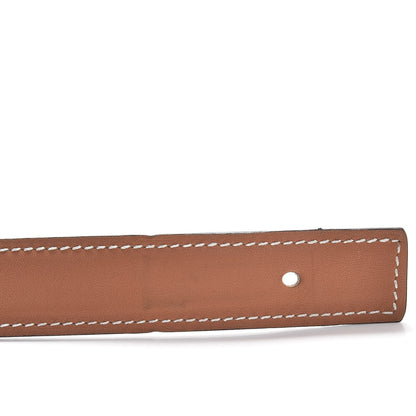 Hermes Swift Epsom 24mm H Belt 85 Gold Bleu Paon 18 of 19