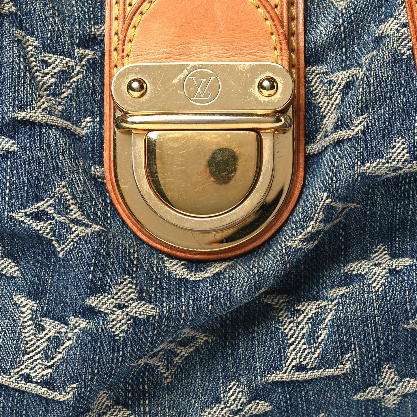 Monogram Denim Pleaty Blue