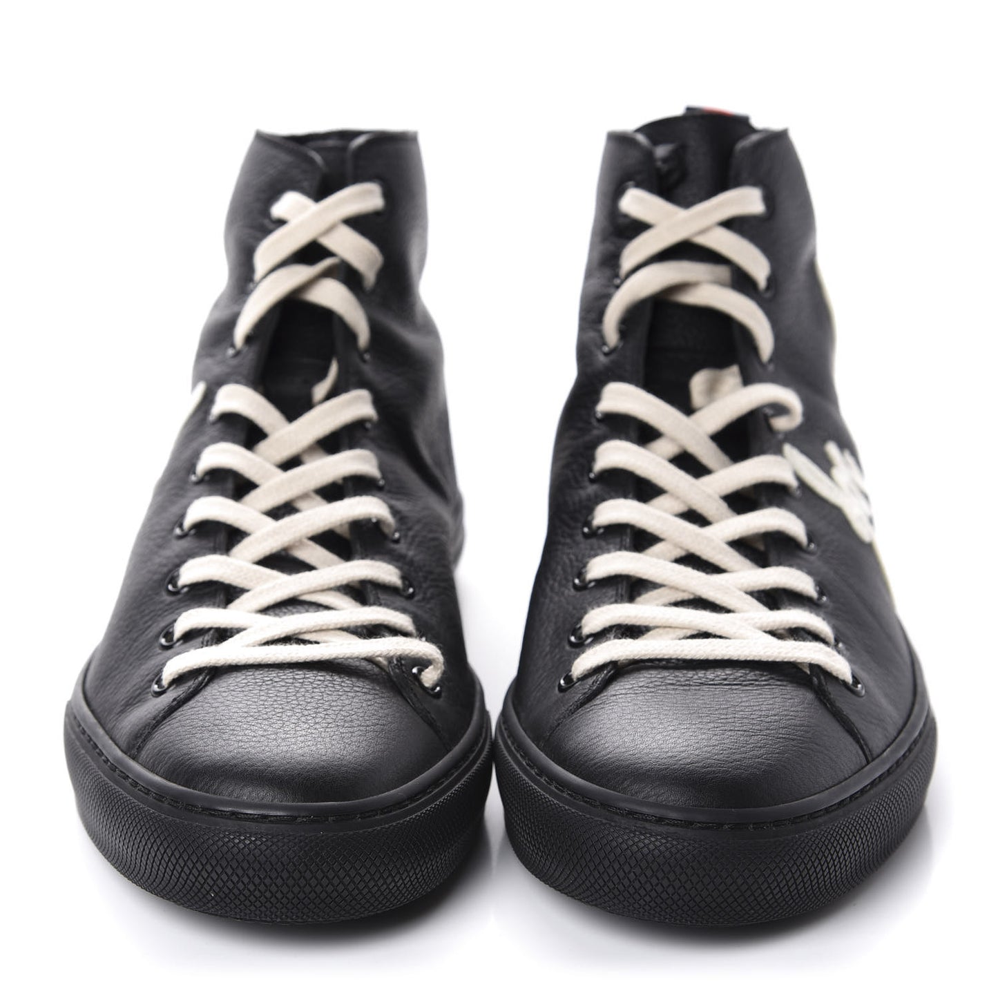 Calfskin Blind For Love High Top Sneakers 10 Black