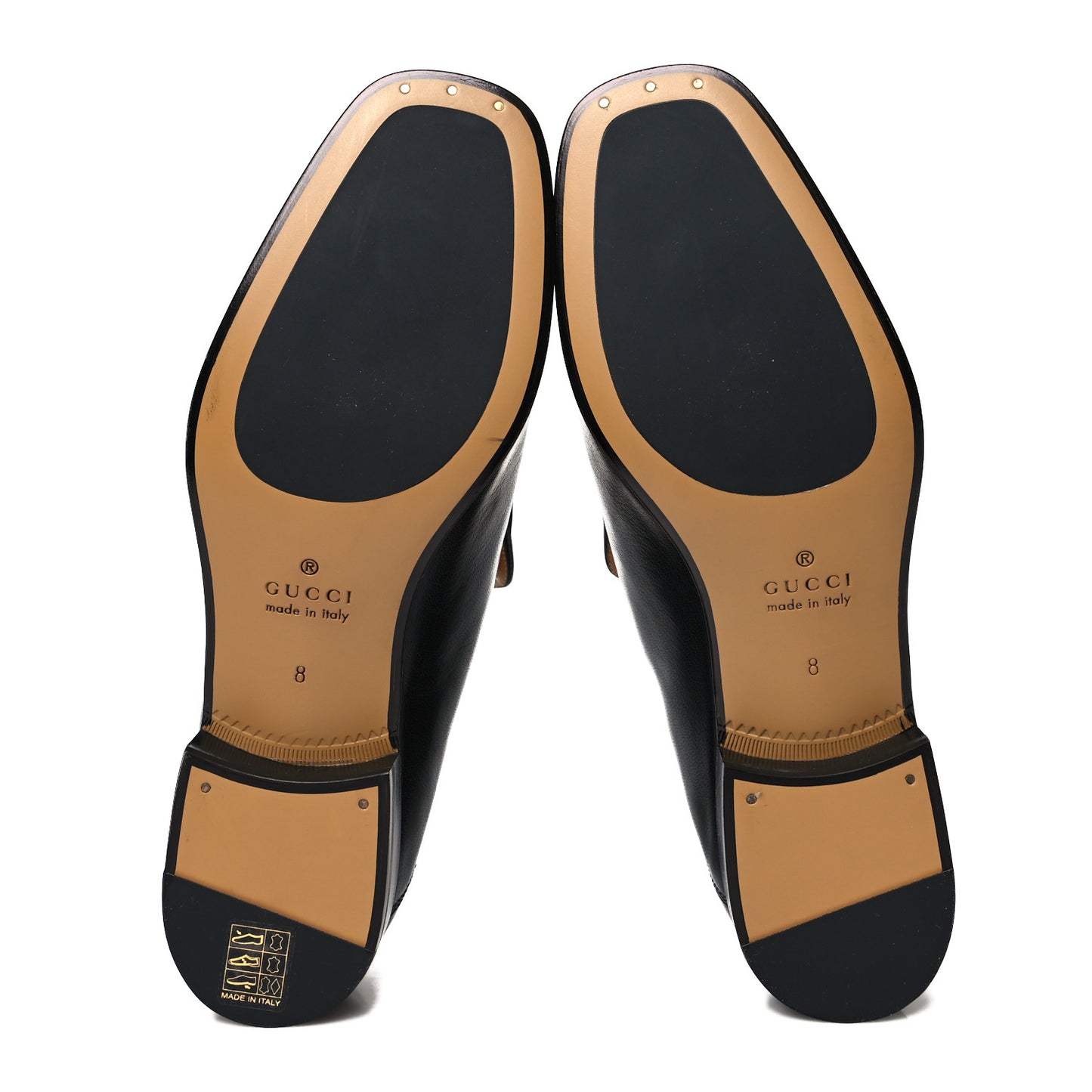 Goatskin Mens Horsebit Loafers 8 Black
