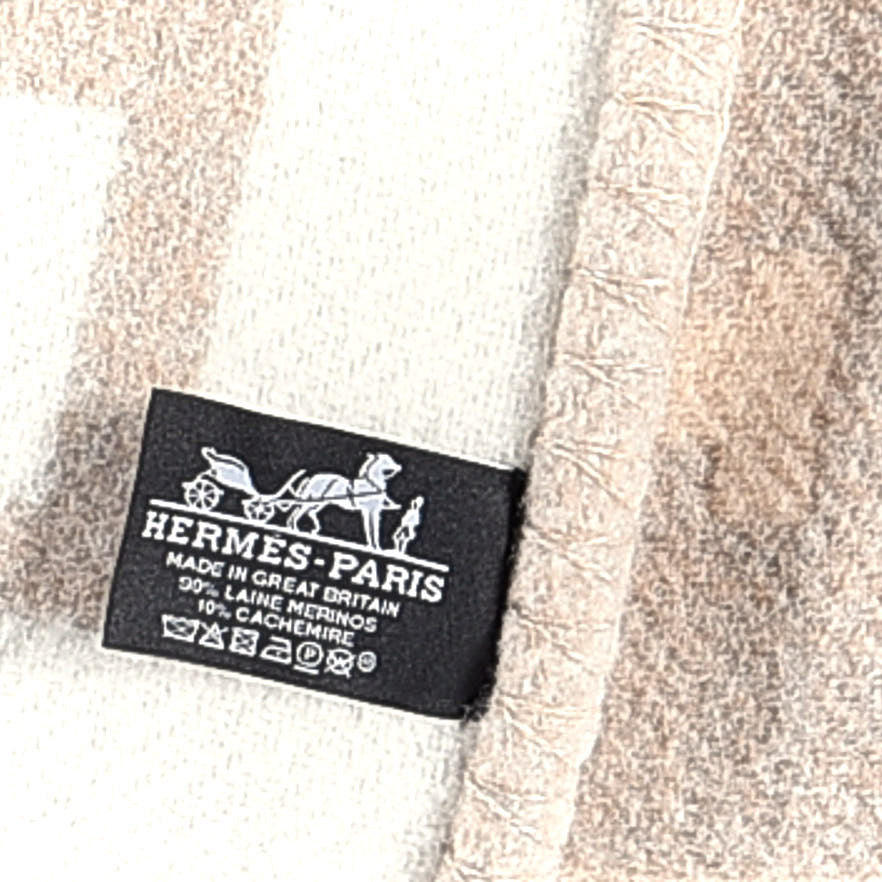 Wool Cashmere Avalon III Blanket Coco Camomille