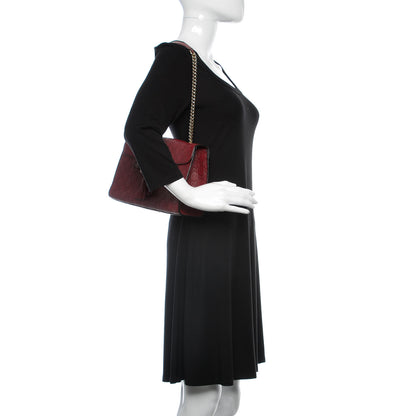 Gucci Soft Guccissima Medium Emily Chain Shoulder Bag Classic Ruby 2 of 10