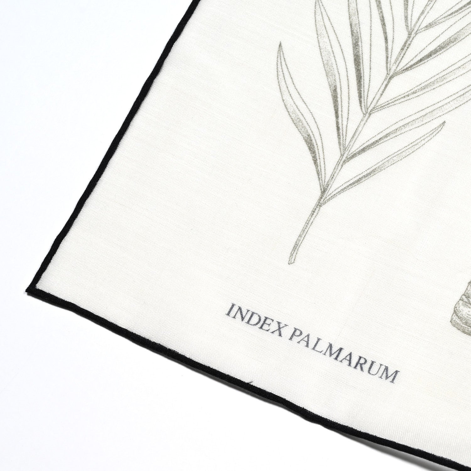 Hermes Cashmere Index Palmarum Light Scarf 90 Beige Chine Anthracite Bleu 5 of 6