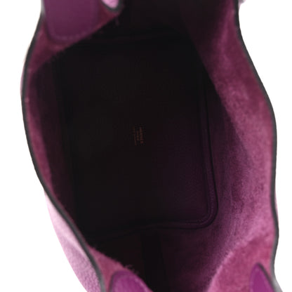Hermes Taurillon Clemence Picotin Lock 18 PM Ultraviolet 5 of 11