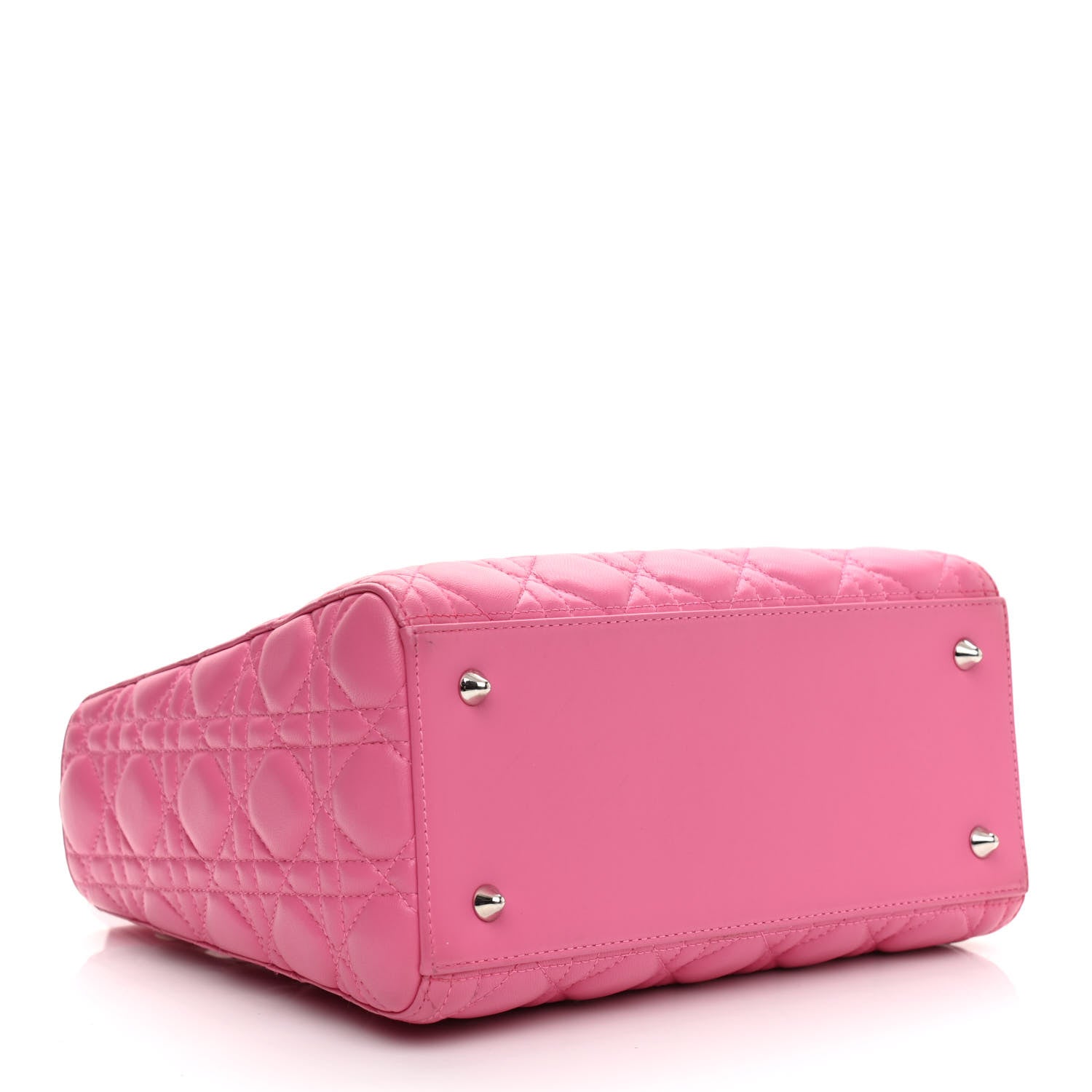 Christian Dior Lambskin Cannage Medium Lady Dior Pink 3 of 10