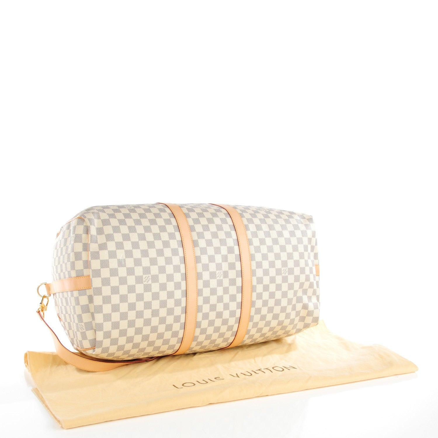 Louis Vuitton Damier Azur Keepall Bandouliere 55 4 of 6