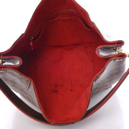 Louis Vuitton Damier Ebene Caissa Hobo Cherry 7 of 17