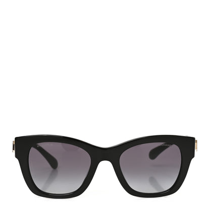 Chanel Acetate Square CC Sunglasses 5478-A Black 2 of 7
