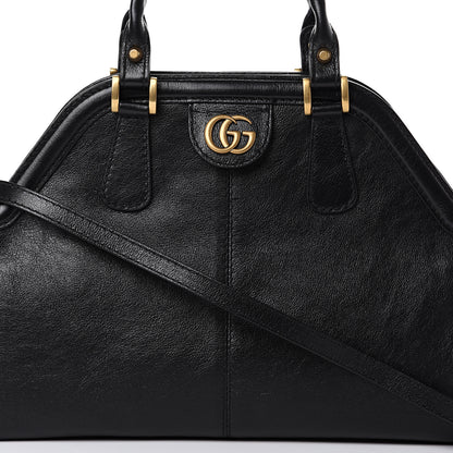 Gucci Calfskin Medium Re(Belle) Top Handle Bag Black 7 of 9