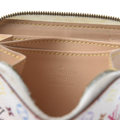 Louis Vuitton Monogram Multicolor Zippy Coin Purse Wallet White 6 of 6