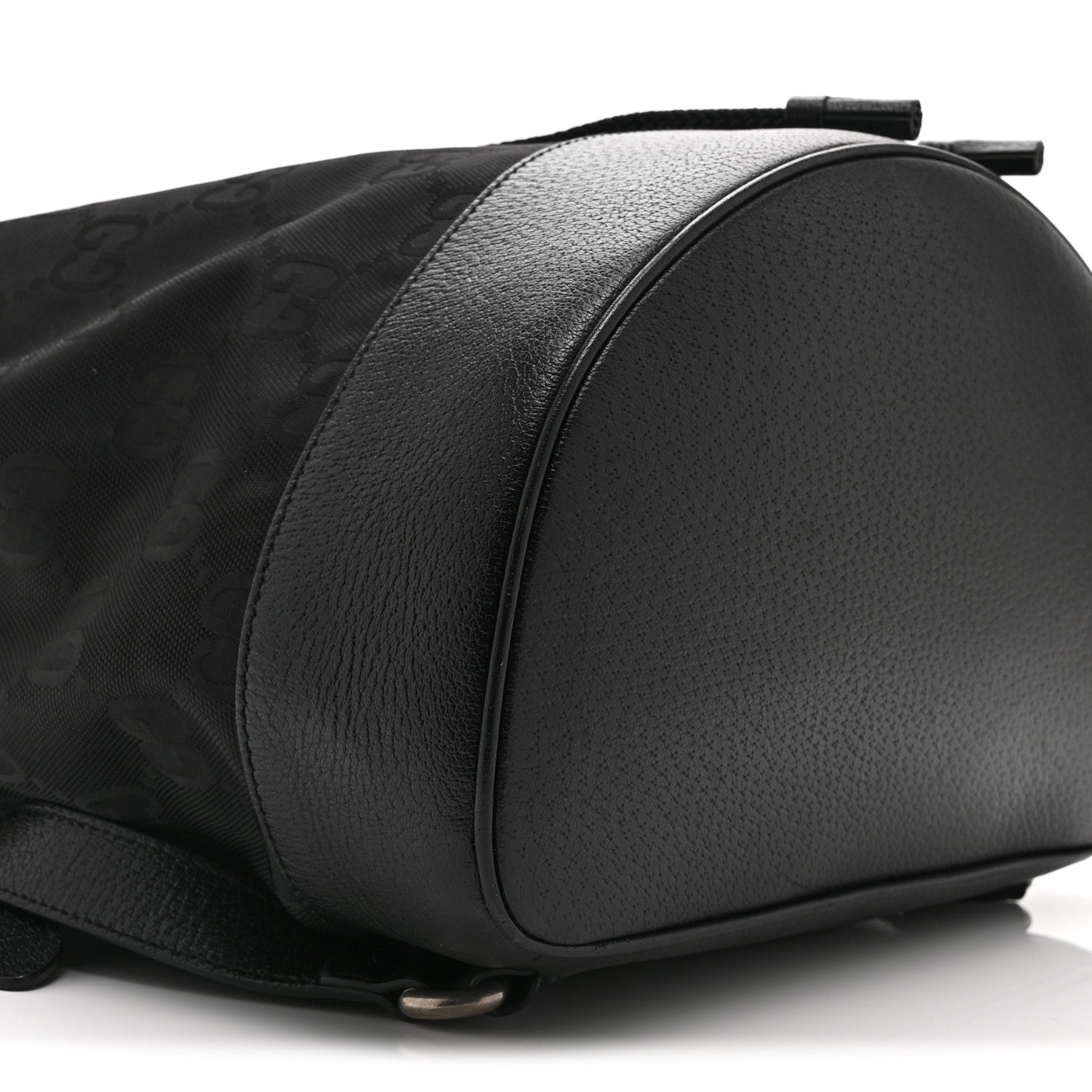 Gucci Econyl Nylon Monogram Off The Grid Drawstring Bucket Backpack Black 9 of 10