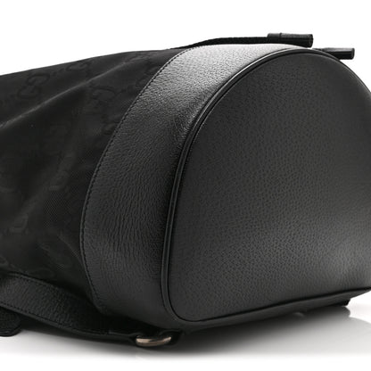 Gucci Econyl Nylon Monogram Off The Grid Drawstring Bucket Backpack Black 9 of 10