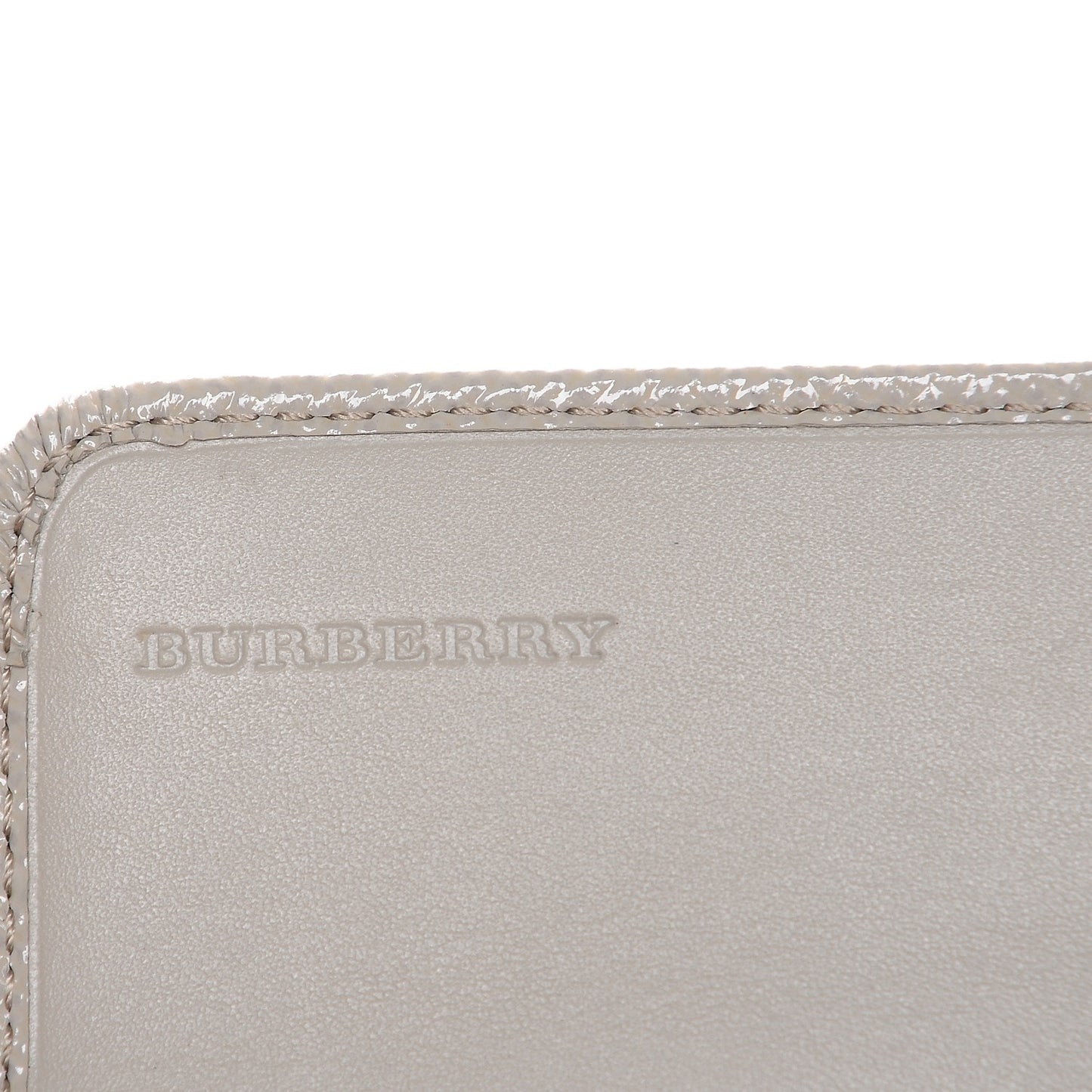 Patent Penrose Continental Wallet Pale Grey