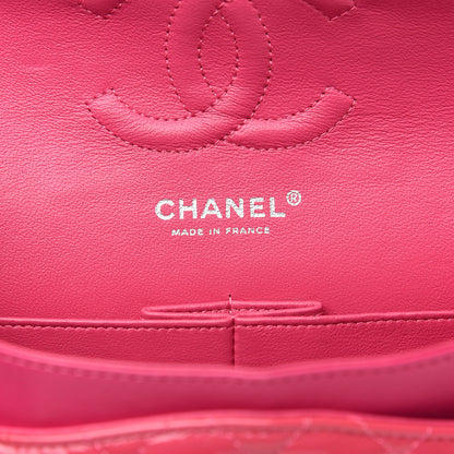 Chanel Patent Quilted Medium Double Flap Fuchsia 5 of 15